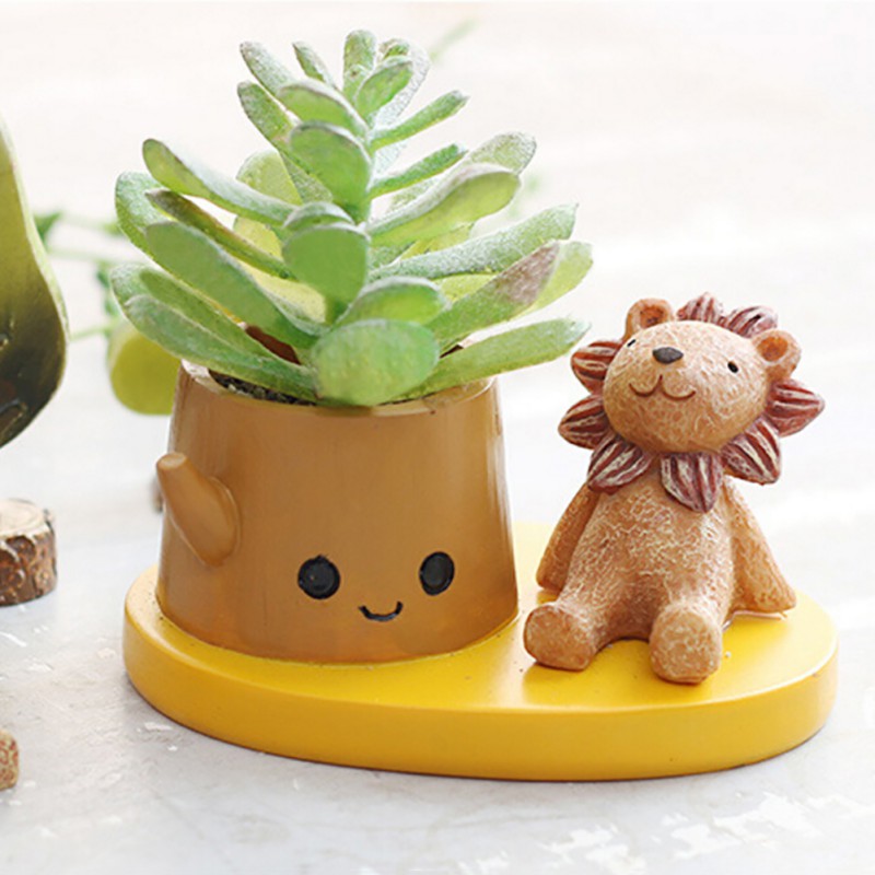 Animal Flowerpot Cute Resin Flower Pot Planter Garden Succulent Plant